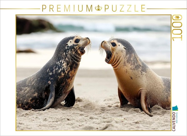 Calvendo Puzzle Encounter With The Sea Lions | 1000 Pieces, Finished Size 25.2 ×-image