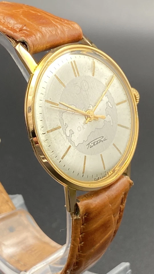 🚩 RAKETA ¡RARO! Reloj Mecánico Vintage 50 Años Octubre Aniversario Logo URSS Foto 4 de 4