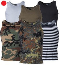 TANK TOP T-SHIRT TARN MILITARY ANGELN JAGEN GOTCHA PAINTBALL AIRSOFT BW