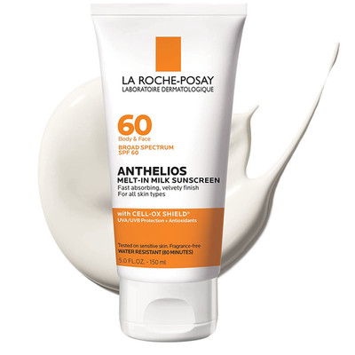 La Roche-Posay Anthelios Melt-In Milk Sunscreen SPF 60, Oil-Free & Fast Absorbin