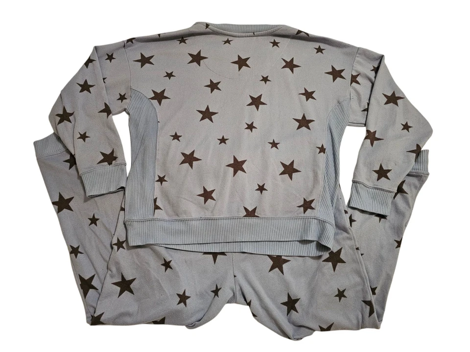 Conjunto Loungewear Cuddl Duds Canguru Bolso Azul Estrelas Tamanho G - Imagem 2 de 4