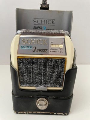 Vintage Schick Super 3 Speed Electric Razor w/cord