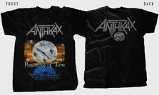 Anthrax Retro Persistence of Time American Thrash Metal Band T-Shirt Music