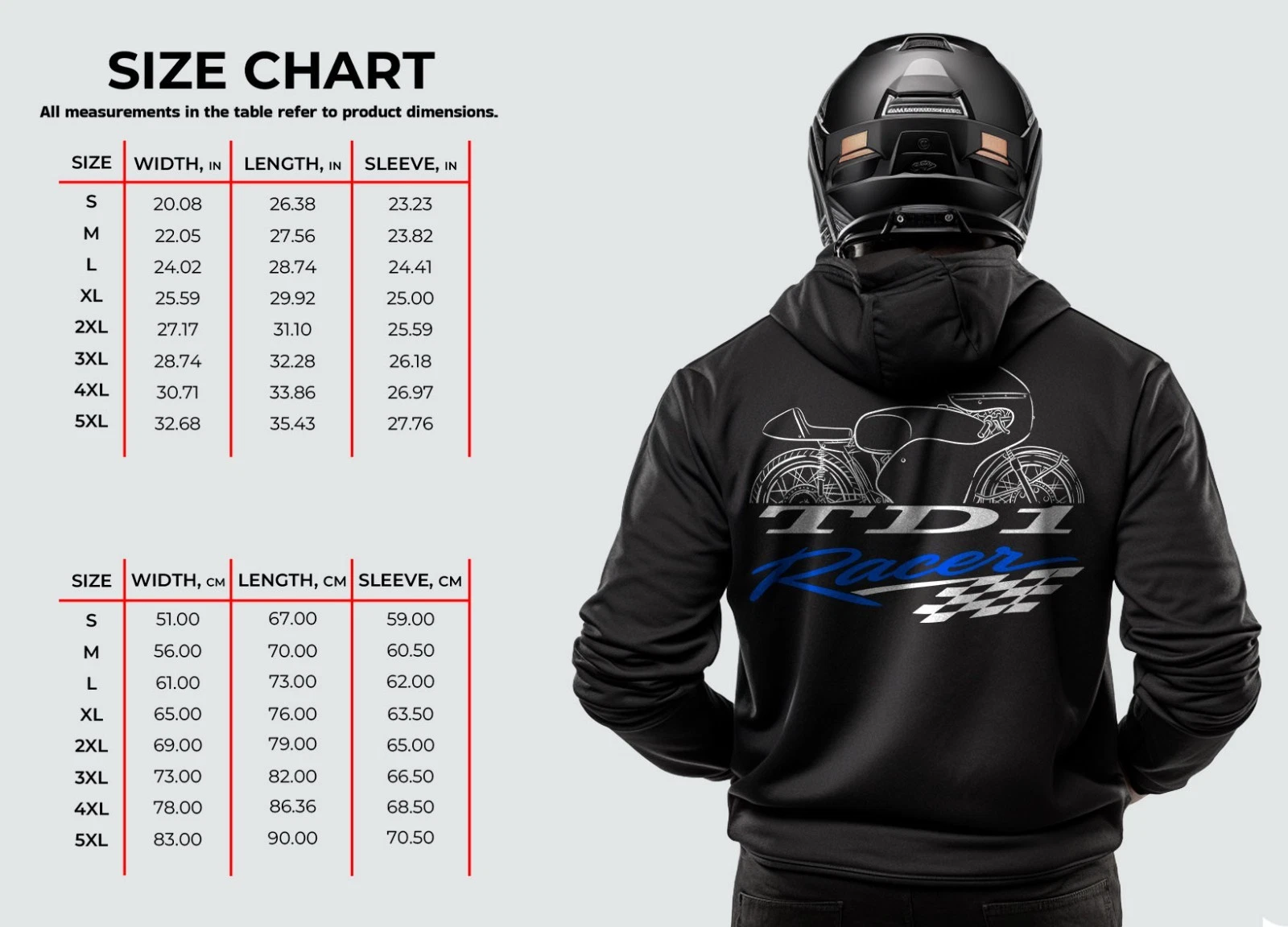 For Yamaaha TD1 1962-1968 fans - Motorcycle Hoodie