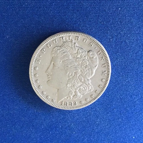 1882-S Morgan Silver Dollar having XF details.