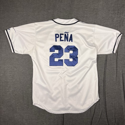CARLOS PEÑA TAMPA BAY RAYS MAJESTUOSA AUTÉNTICA CAMISETA LOCAL 54 EN EL CAMPO - Imagen 6 de 11