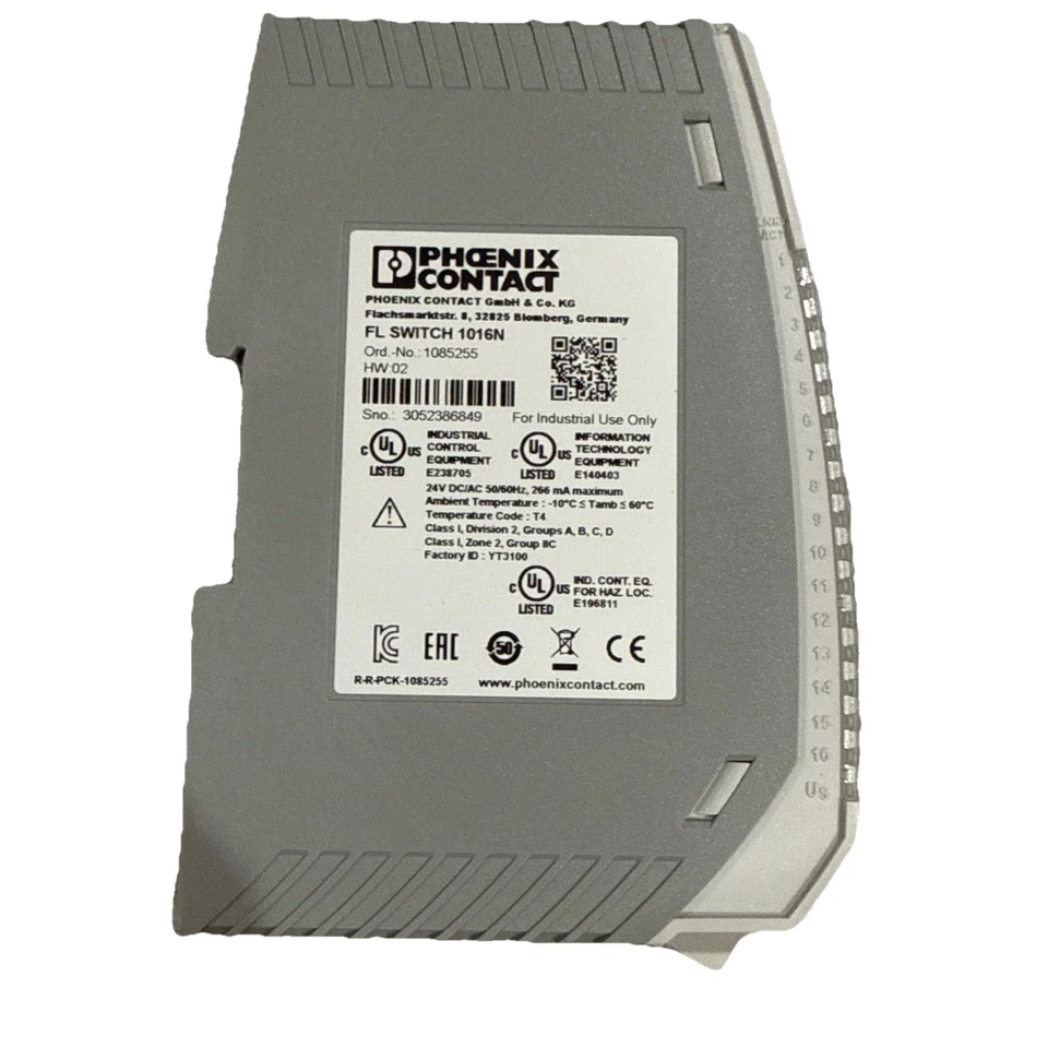 Phoenix Contact, FL SWITCH 1016N Ethernet Switch 1085255 NEW IN BOX - Image 2 of 3