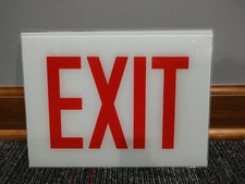 New Exit Light Lens Milkglass Cooper Electric Sure-lites CHX Series Lot of 3