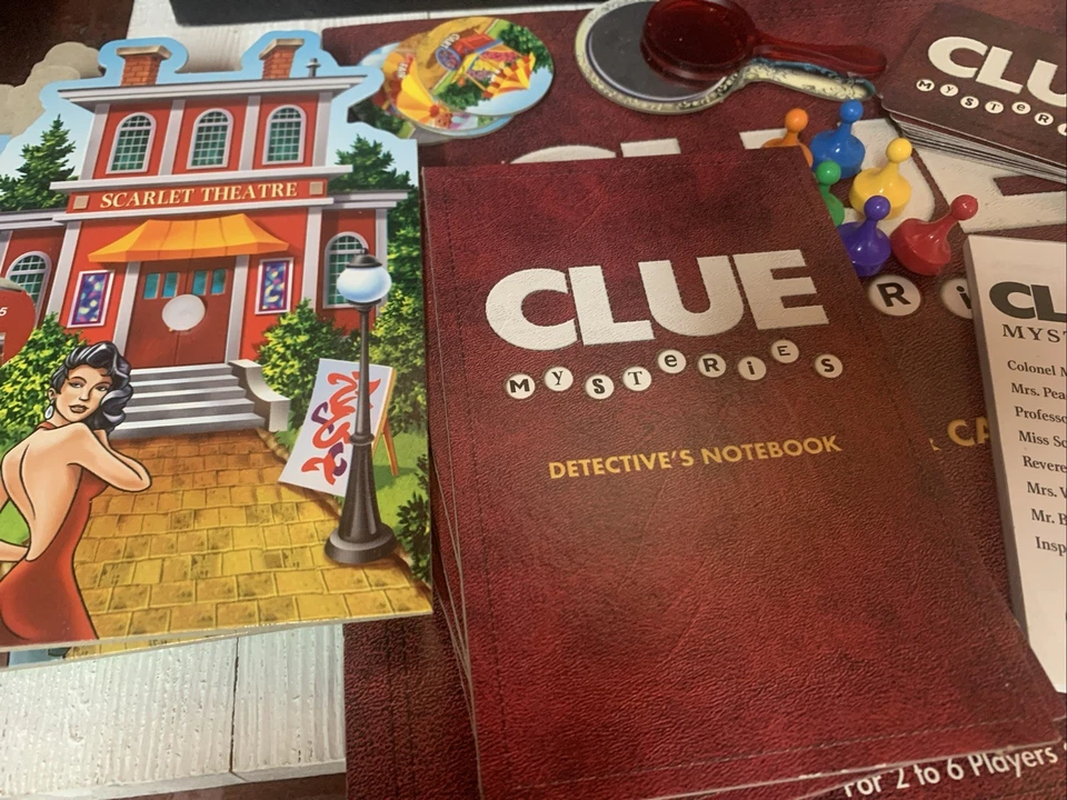 Lote de piezas de repuesto para juegos de mesa Clue Mysteries 2005 Foto 2 de 4