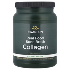 2 X Swanson, Real Food Bone Broth Collagen, Natural, 16.9 oz (480 g)