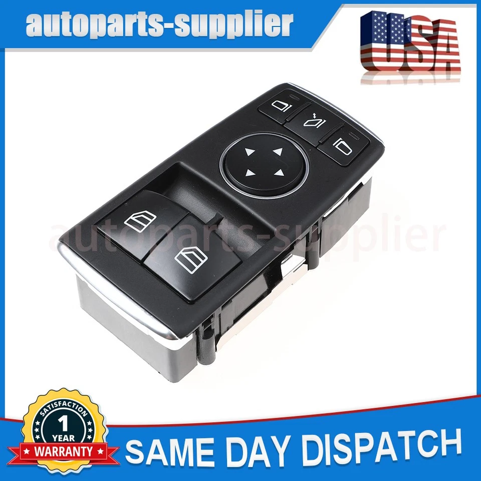 Interruptor de ventana eléctrica lado del conductor 1729056900 para Mercedes-Benz C250 SL400 SL450 Foto 2 de 4