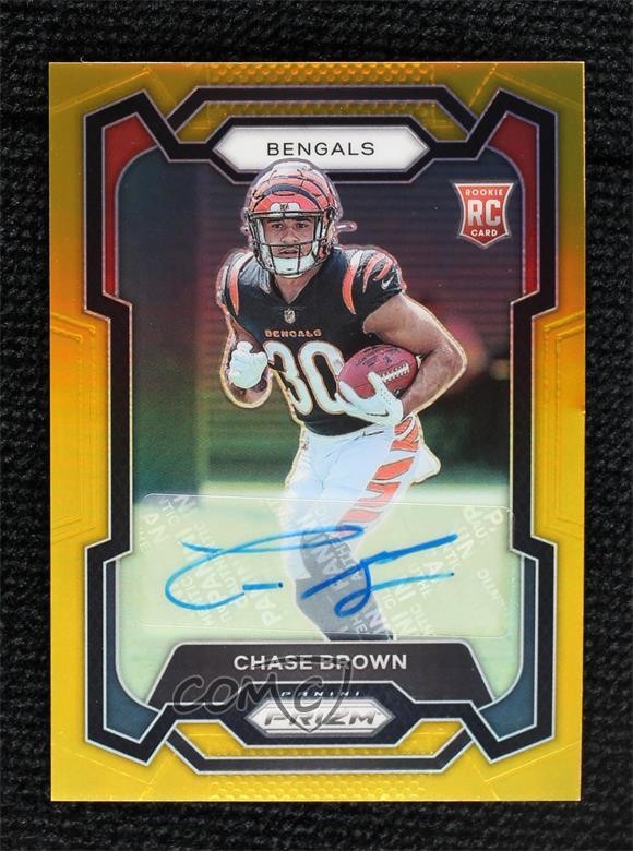 2023 Panini Prizm Rookies Gold 2/10 Chase Brown #318 Rookie Auto RC 1op7