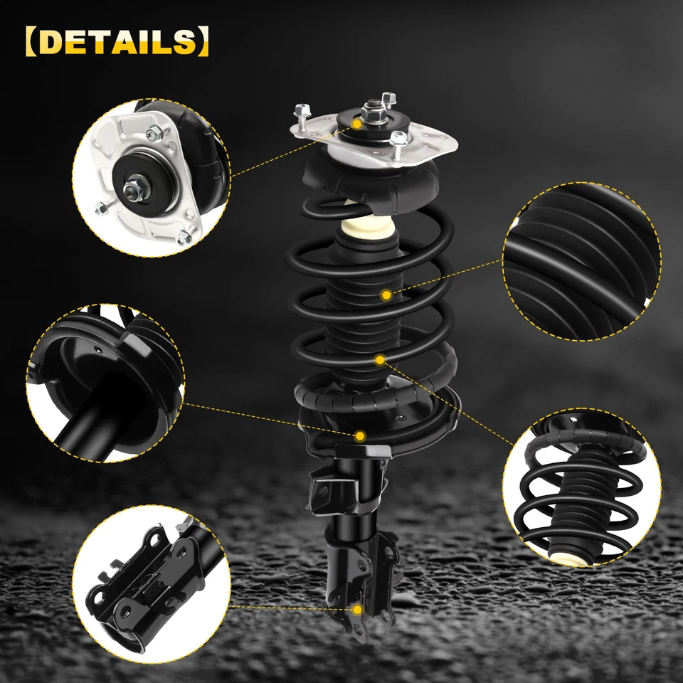 For 2001-2007 2008 2009 Volvo S60 Front Complete Struts Shock Absorber Spring x2 - Image 3 of 4