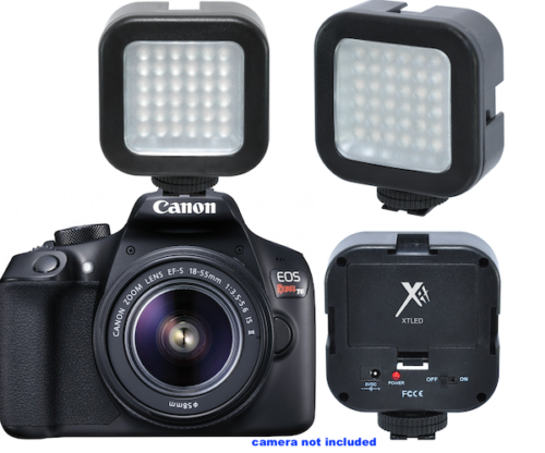 SLR/Photo/Video LED Light For Canon Digital Rebel T6 T6i t5 t5i SL1 xti 35 feet - Picture 1 of 6