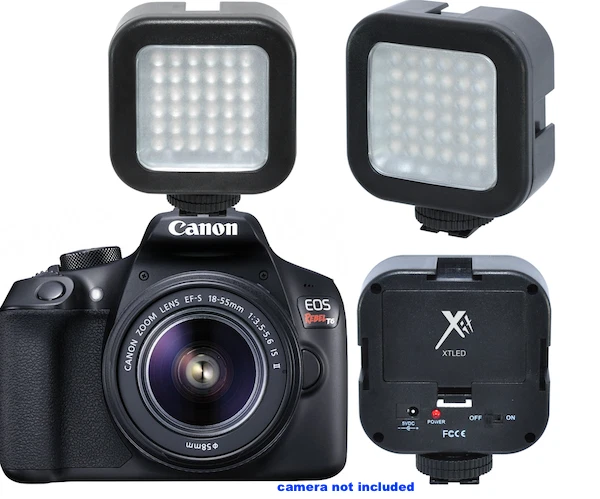 PRO FLASH +36 LED LIGHT FOR Canon Rebel EOS XTI 1200D T3 T3I T4 T5 T6 7D 6D X45 - Image 3 of 4
