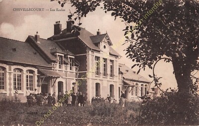 CPA 60350 CHEVILLECOURT The Schools Edit COMBIER Ca1928