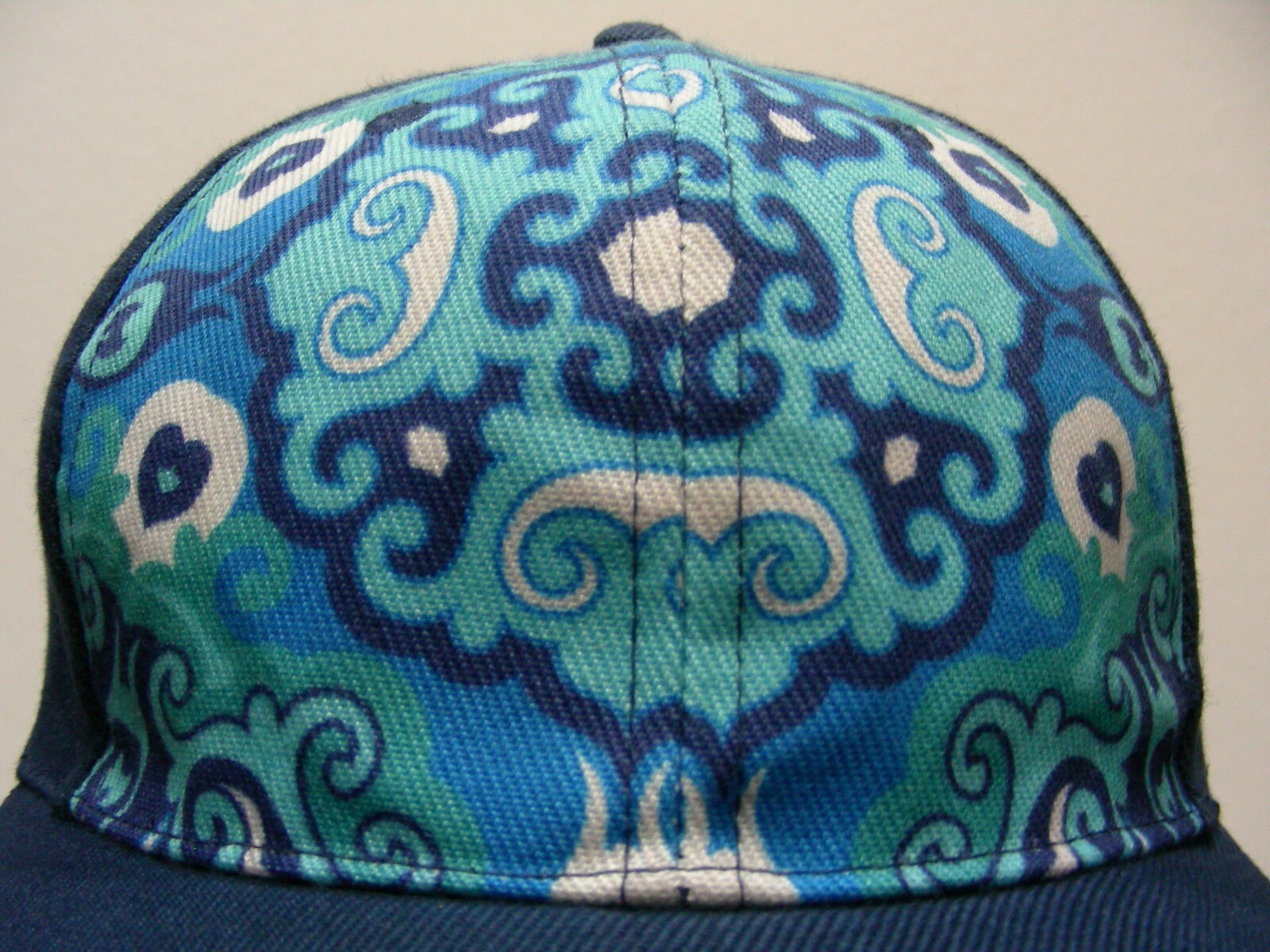 BLUE GEOMETRIC PATTERNED - ONE SIZE ADJUSTABLE SN… - image 7