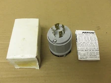 New Arrow Hart Hart/Lock Plug connector 4 Prong 20a 277/480v