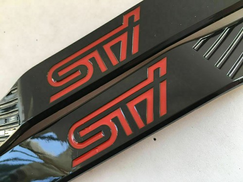 NEW fit 2008-2014 S-T-I Fender Badge Ornament Set gloss black many color - Foto 15 di 16
