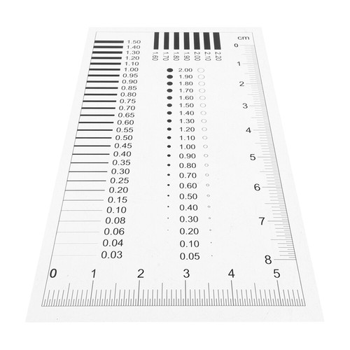 Crack Width Measurement Ruler Transparent Crack Gauge Scratch Measuring ...