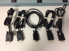 LOT of 5 StarTech (1.8m) 6ft Mini DisplayPort to VGA Adapter MDP2VGAMM6B