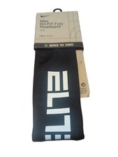 Nike Unisex Youth Fury Dri-Fit Headband 3.0 Black NWT NEW