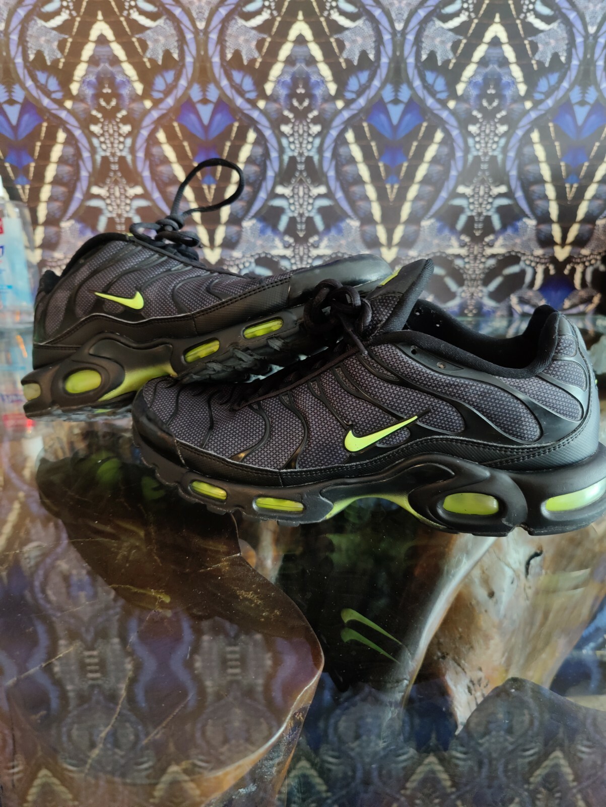 surf pegamento Humildad Nike Air Max Plus TN NIGHT OPS us 11.5 OG Black Neon Volt Green tuned 98  RARE | eBay