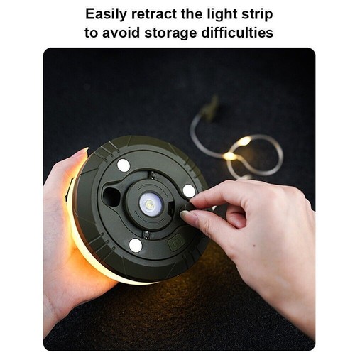 10M 4 in 1 Outdoor Waterproof Portable Stowable String Light Camping Lights Lamp - Picture 14 of 21