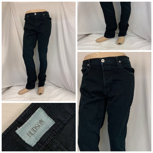 Hudson Jeans 35x34 Black Cotton Poly 