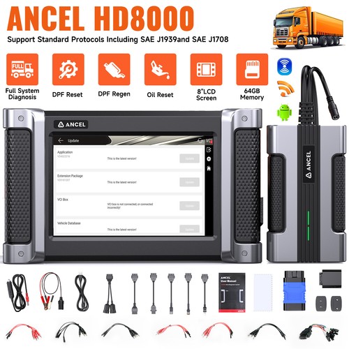 Heavy Duty Diesel Truck Diagnostic Scanner OBD2 DPF Regen Idle Speed Full System