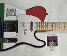 ANDREA BOCELLI SIGNED CUSTOM ELECTRIC GUITAR ITALIAN TENOR LEGEND JSA COA — photo 2