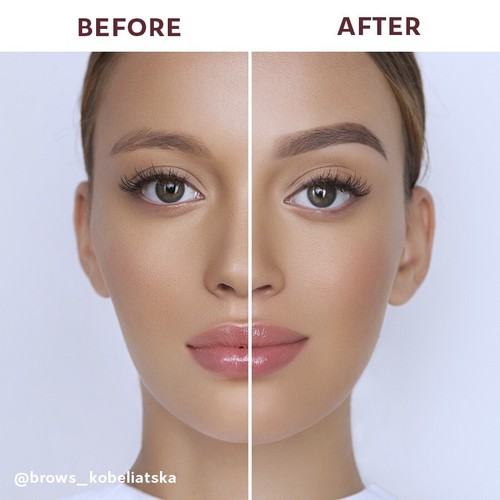 Elan 02 dark brown Eyebrow gel tint + oxidant + argan oil cream (10+10+5 pcs.) - Picture 3 of 3
