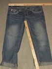 Women’s Juniors Hydraulic Medium Wash Heavy Stitching Stretch Capri Size 11/12 — photo 7