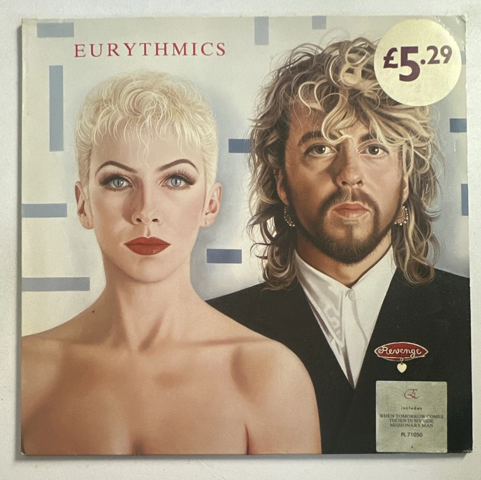 Eurythmics - Revenge ~ Vinyl LP Record 80s Pop + Inner Lyric EX / EX - Image 2 of 4