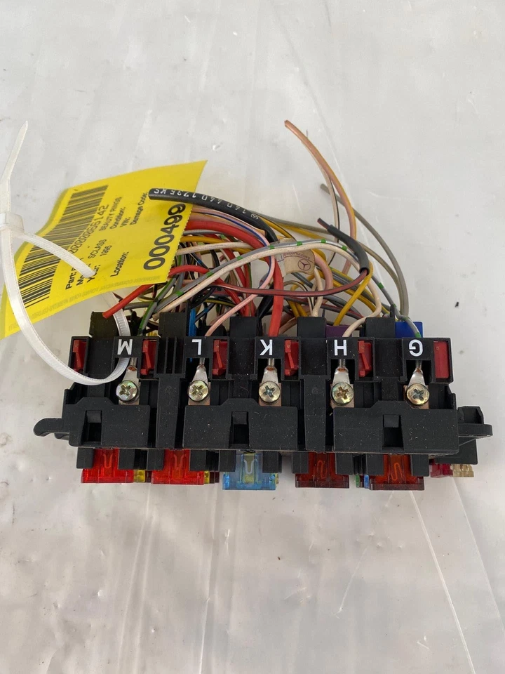 Mercedes Benz Clase S S500 1995 módulo de panel de caja de relé de fusibles traseros OEM J Foto 3 de 4