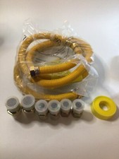 Gas Connector Kit, Gas Hose Gas Line for Gas Water Heater, Stove, Dryer, 48 Inch