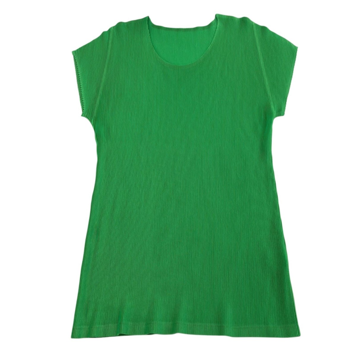 カットソー(半袖+袖なし) PLEATS PLEASE ISSEY MIYAKE - PLEATS PLEASE ISSEY MIYAKE YELLOW GREEN ISSEY MIYAKE] ISSEY MIYAKE PLEATS PLEASE Short-sleeved cut