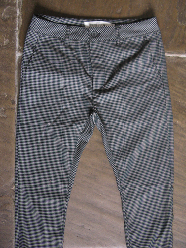 Pantalones Chinos Topman Elastizados Spray Calce Ajustado Negro Cuadros W32 L34 - Imagen 2 de 9