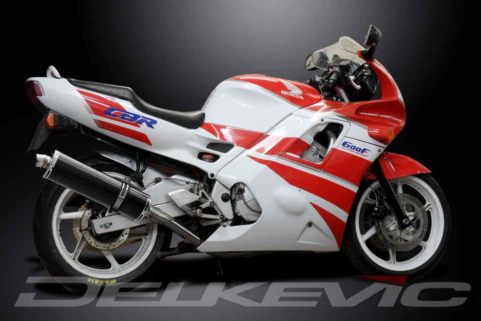 Honda CBR600 1991-1998 Delkevic Slip On 18" Oval Carbon Exhaust Muffler Kit - Image 4 of 4