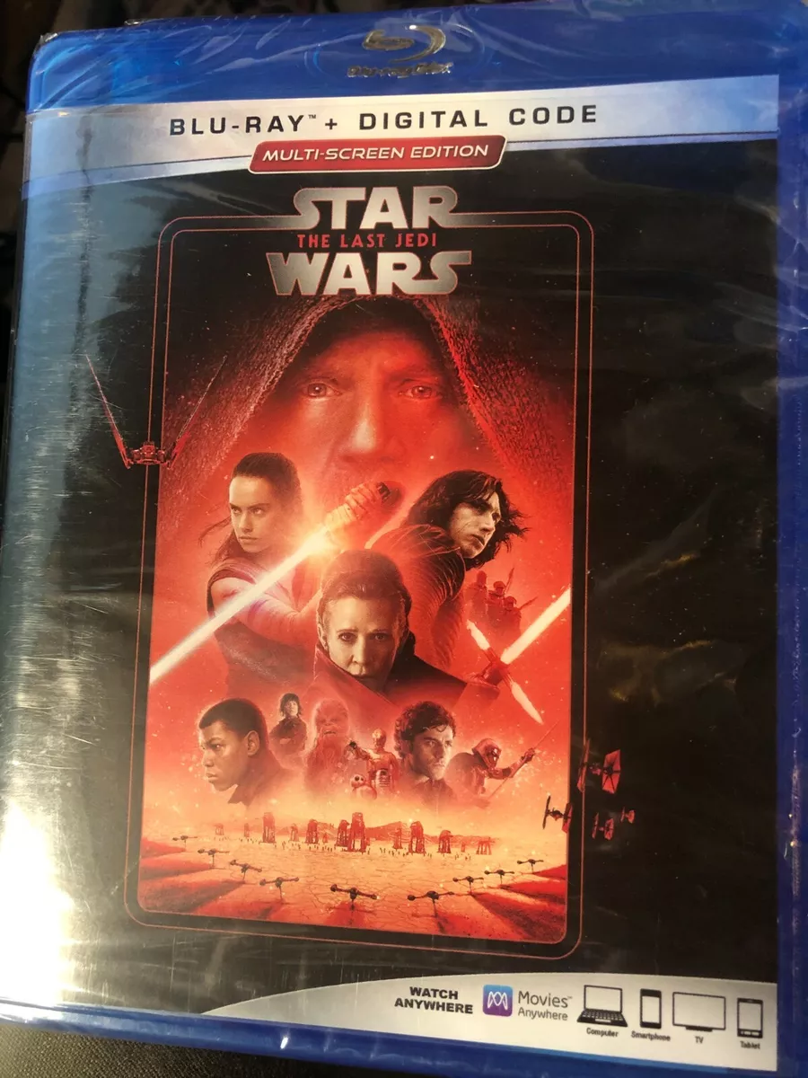 Star Wars: The Last Jedi - Multi-Screen Edition (Blu-Ray DVD Digital) NEW  SEALED