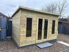 8X6 SUMMERHOUSE PENT GARDEN ROOM SHED HEAVY DUTY DELIVERY AREAS IN DESCRIPTION