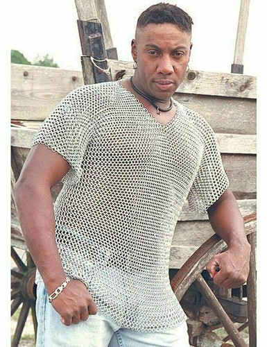 Cota de malla de aluminio medieval Tamaño XL Armadura de cota de malla a... - Picture 1 of 2