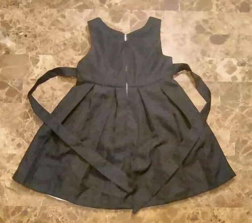 Little Girls Size 4 Black And White Party Dress Wedding Costume Cruella Bounding - Picture 2 of 2