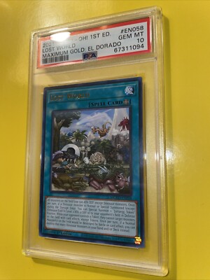 YuGiOh LOST WORLD #MGED-EN058 🔥PSA 10 GEM MINT🔥1st EDITION-2021