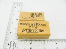 Friends Are Flowers Rubber Stamp - Stamp Set A434