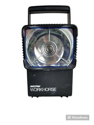 FLASHLIGHT EMERGENCY RAYOVAC WORKHORSE   FLOODING RED BEAMS FLASH BLACK Battery