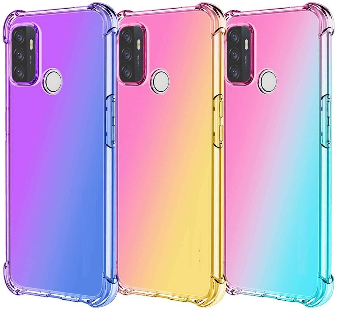 HHUAN Cover Per TCL 30 SE Con Vetro Temperato - Custodia TPU Morbida Trasparente + Pellicola Protettiva, Antiurto, Kit Pulizia - 2