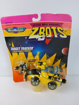 Micro Machines Z-Bots Target Tracker Vehicle With Proton Figure Galoob 1992 NEW
