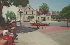 Our Lady Queen of the Angels Church in Los Angeles CA Chrome Vintage Post Card