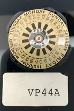 Shiojiri VP44A Quartz Watch Movement With Stem, Day Date, NOS